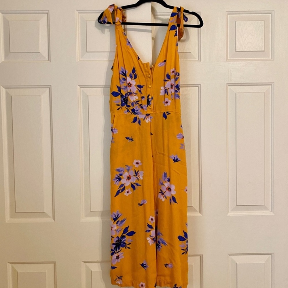Jessica Simpson Butterscotch Floral Jumpsuit